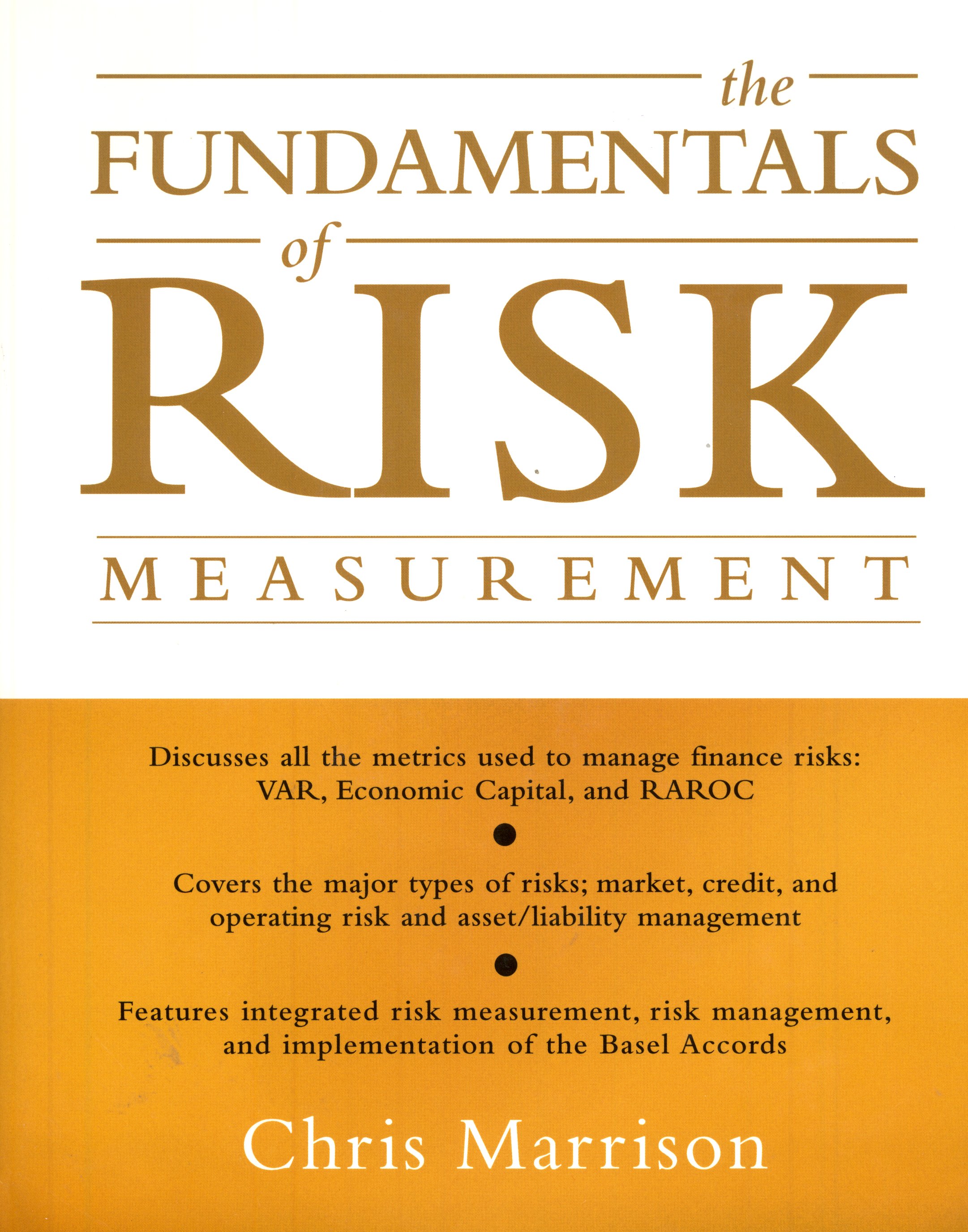 Imagen de la cubierta de The fundamentals of risk measurement