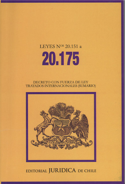 Imagen de la cubierta de Leyes Nº 20.151 a 20.175
