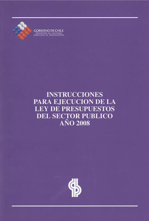 Imagen de la cubierta de Instrucciones para ejecución de la ley de presupuestos del sector público año 2008