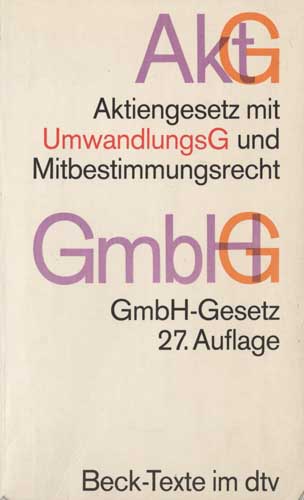 Imagen de la cubierta de Aktiengesetz mit umwandlungsG und mitbestimmungsrecht