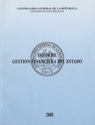 Imagen de la cubierta de Informe gestión financiera del Estado, 2008