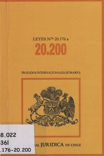 Imagen de la cubierta de Leyes Nº 20.176 a 20.200