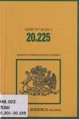 Imagen de la cubierta de Leyes Nº 20.200 a 20.225