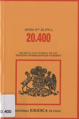 Imagen de la cubierta de Leyes Nº 20.376 a 20.400