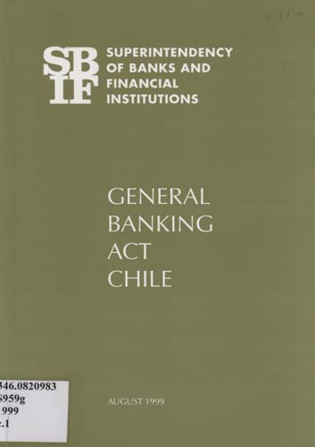 Imagen de la cubierta de General banking act