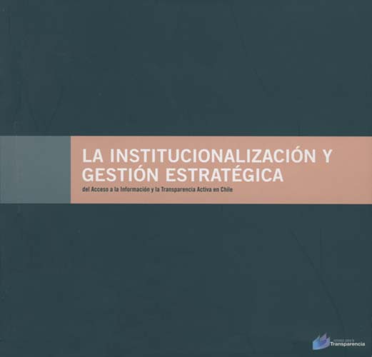 Imagen de la cubierta de institucionalización y gestión estratégica.