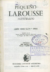 Imagen de la cubierta de Pequeño larousse ilustrado