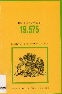 Imagen de la cubierta de Leyes N°19.551 a 19.575.