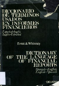 Imagen de la cubierta de Diccionario de términos usados en informes financieros.