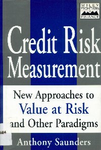 Imagen de la cubierta de Credit risk measurement