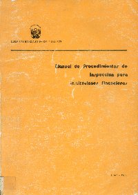 Imagen de la cubierta de Manual de procedimientos de inspección para instituciones financieras