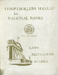 Imagen de la cubierta de Comptroller's manual for the national banks.