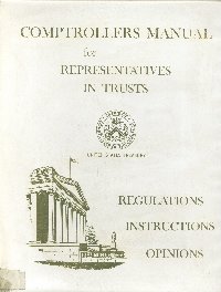 Imagen de la cubierta de Comptroller's manual for representatives in trusts.