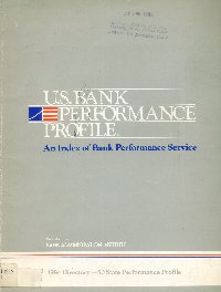 Imagen de la cubierta de U.S. bank perfomance profile.