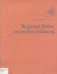 Imagen de la cubierta de Regional policy and the role of banking