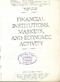 Imagen de la cubierta de Financial institutions, markets, and economic activity