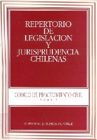 Imagen de la cubierta de Repertorio de legislación y jurisprudencias chilenas.