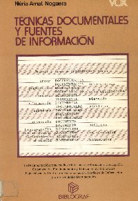 Imagen de la cubierta de Técnicas documentales y fuentes de información