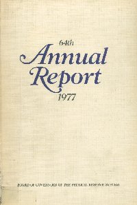 Imagen de la cubierta de 64th. Annual report 1977.