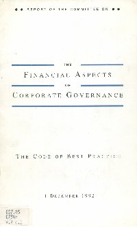 Imagen de la cubierta de The financial aspects of corporate governance