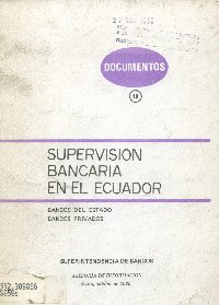 Imagen de la cubierta de Supervisión bancaria en el Ecuador.