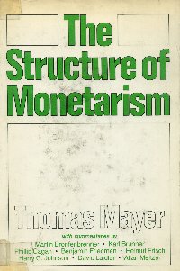 Imagen de la cubierta de The structure of monetarism