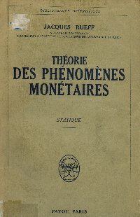 Imagen de la cubierta de Theorie des phenomenes monetaires.