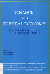 Imagen de la cubierta de Finance and the real economy