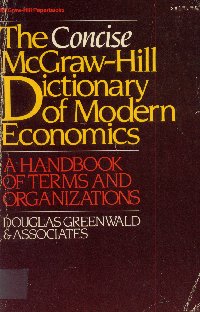 Imagen de la cubierta de The concise McGraw Hill dictionary of modern economics.