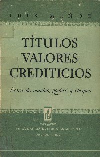 Imagen de la cubierta de Títulos, valores crediticios.
