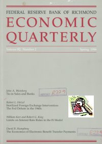 Imagen de la cubierta de The economics of electronic benefit transfer payments