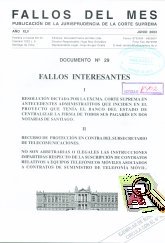 Imagen de la cubierta de Resolución dictada por la Excma. Corte Suprema en antecedentes administrativos asignados con el número 19.039 y que inciden en el proyecto que tenía el Banco del Estado de centralizar la firma de todos sus pagarés en dos notarías de Santiago.
