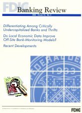 Imagen de la cubierta de Differentiating among critically undercapitalized banks and thrifts