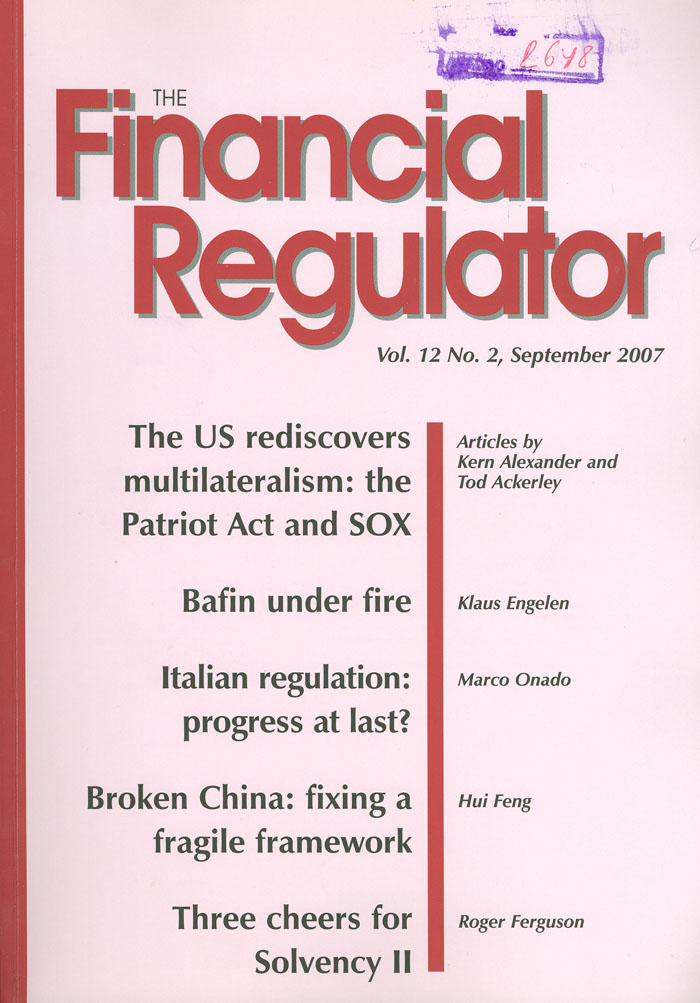 Imagen de la cubierta de Tackling the crooks: regulatoy priorities