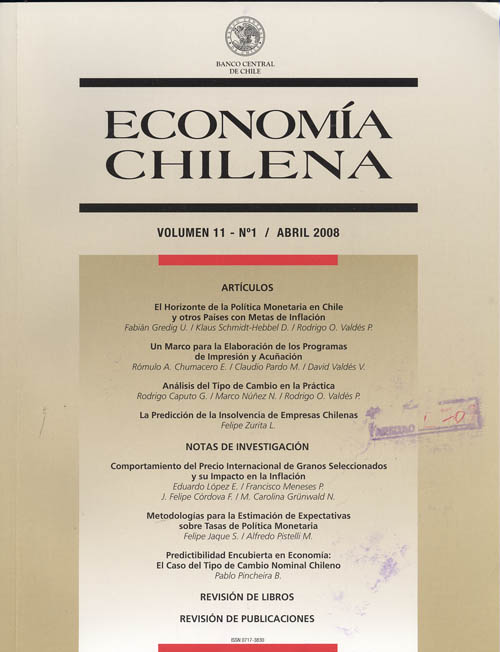 Imagen de la cubierta de La predicción de la insolvencia de empresas chilenas